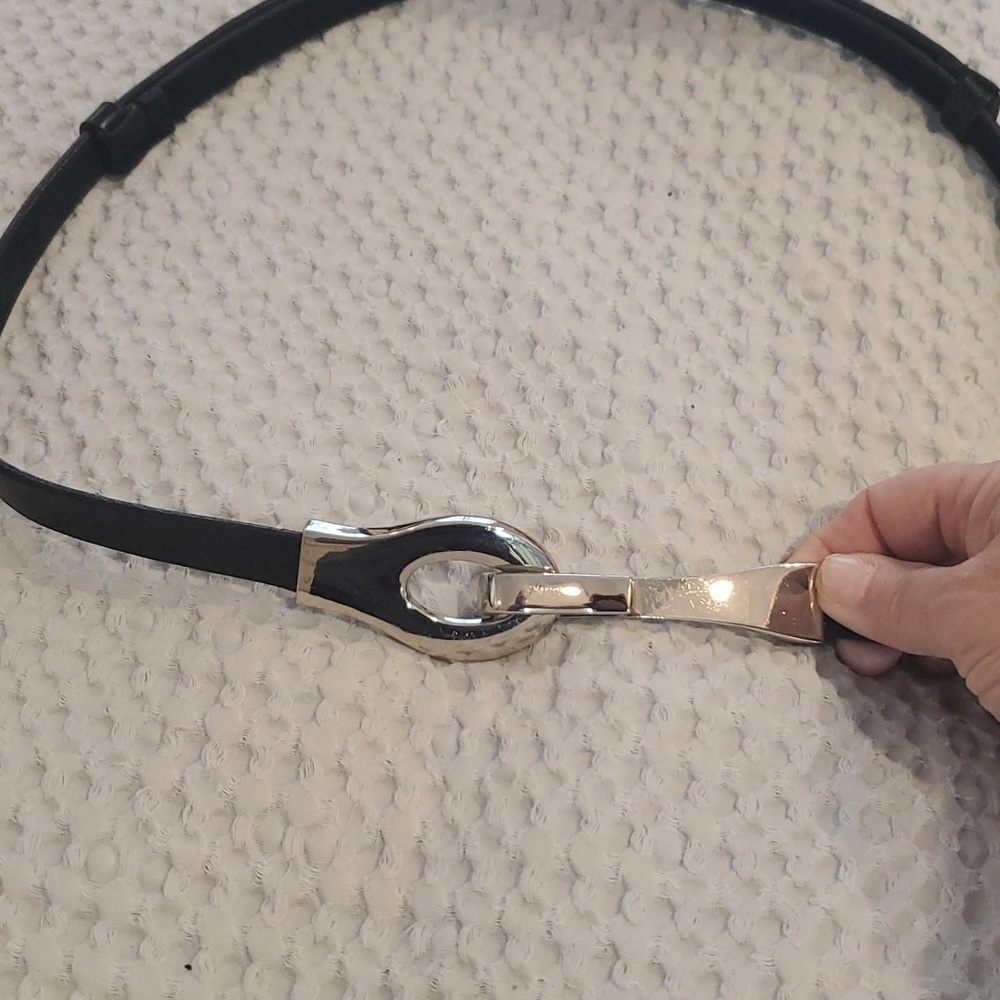 Adorable Adjustable Skinny Black Belt